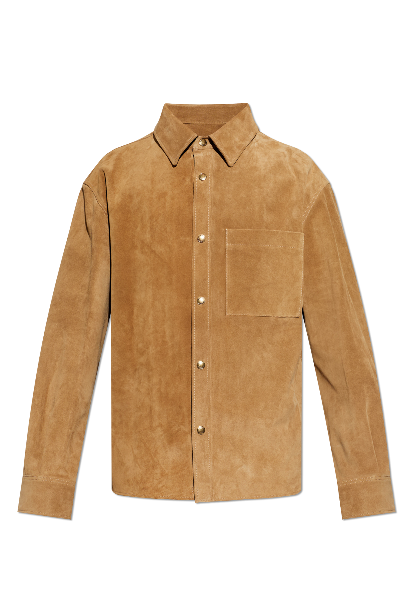 Alexander McQUEEN　長袖シャツ　15+ Alexander McQueen Suede shirt with pocket | Men's | Vitkac